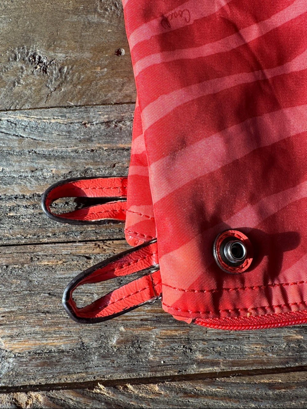 Coach zebra totes make up cases bag organizers pair/ set Hot Orange - Picture 6 of 13